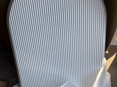 New Wavy White Fluted Console Table Legs