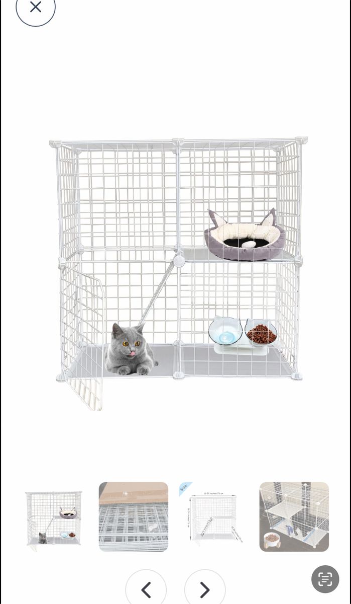 2-tier cat cage