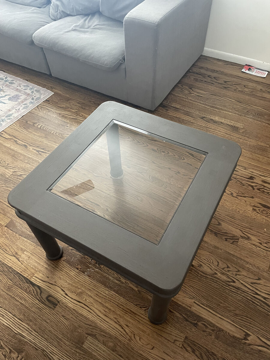 Pair of Glass Top End Tables ($50 OBO)