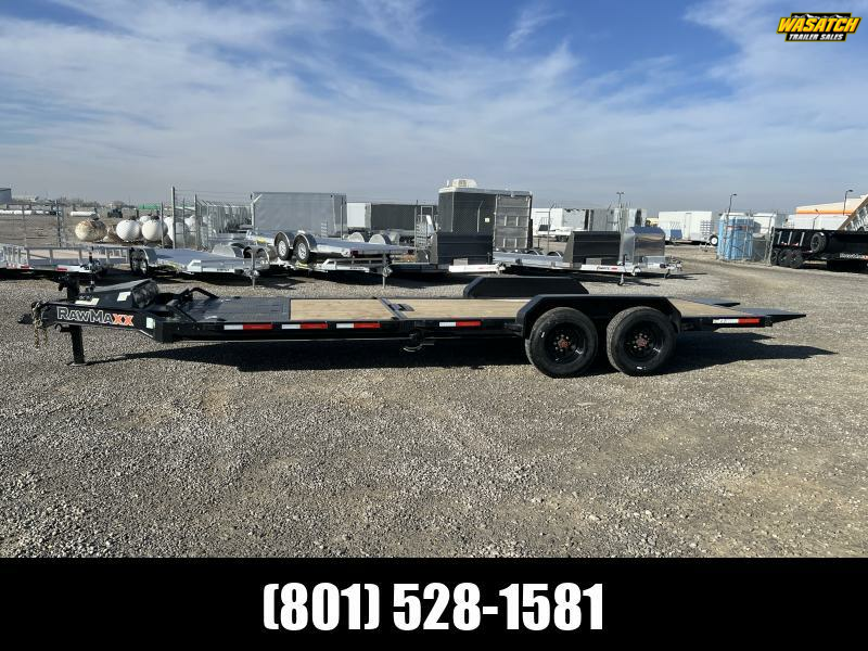 RawMaxx 7x24 G7X I-Beam Gravity Tilt Equipment Trailer