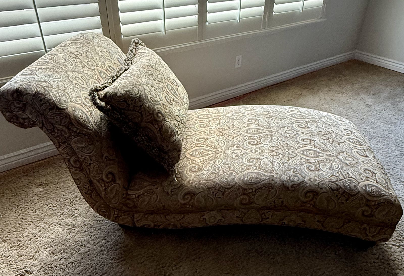 Chaise Lounge Chair with Reversible Pillow