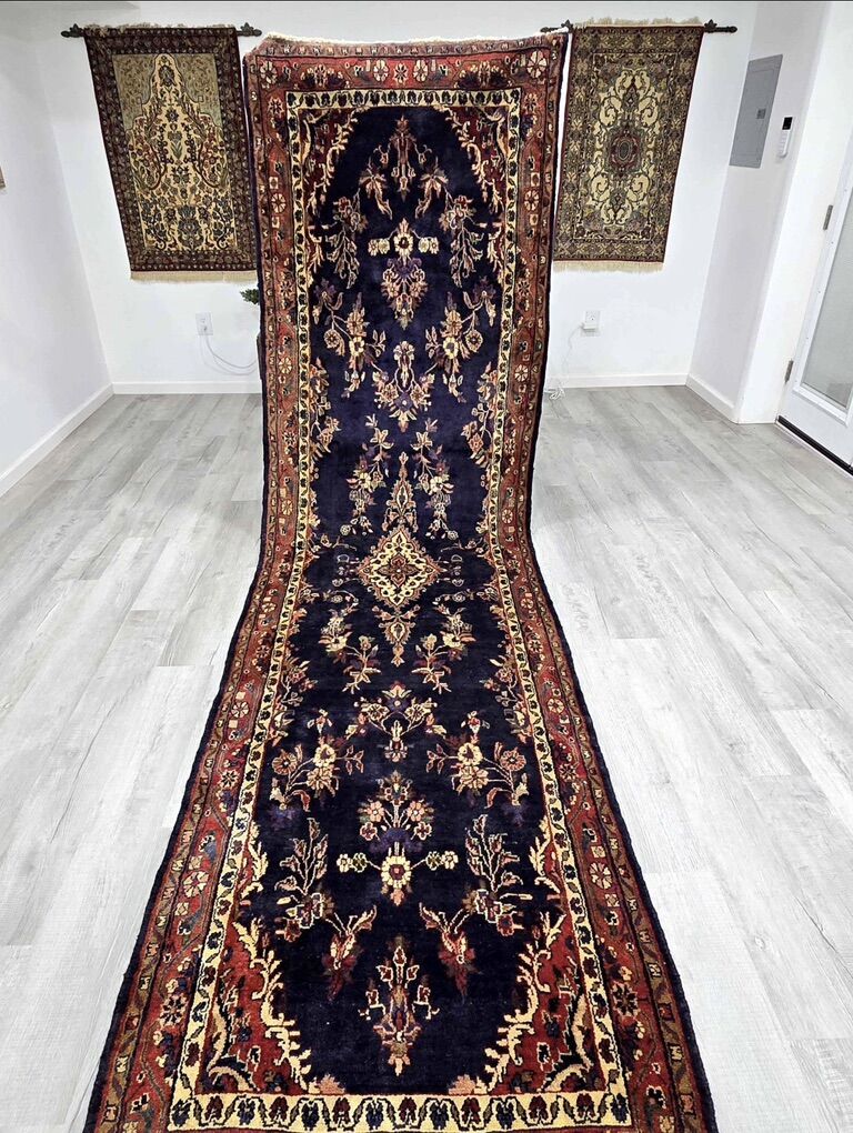 ~3x13 Gorgeous Vintage Hand-Knotted Runner