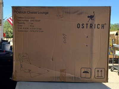 Ostrich CHS-1002P Pink Chaise Lounge - New in Box