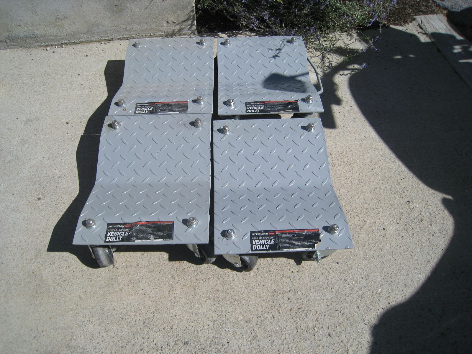 PITTSBURGH 1500 lb. Capacity Vehicle Dollies, 4-Piece
