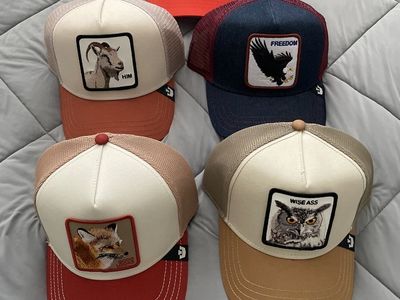 Goorin Bros Animal Patch Trucker Hats - Lot of 5