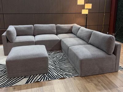 Thomasville Modular Sectional + Ottoman