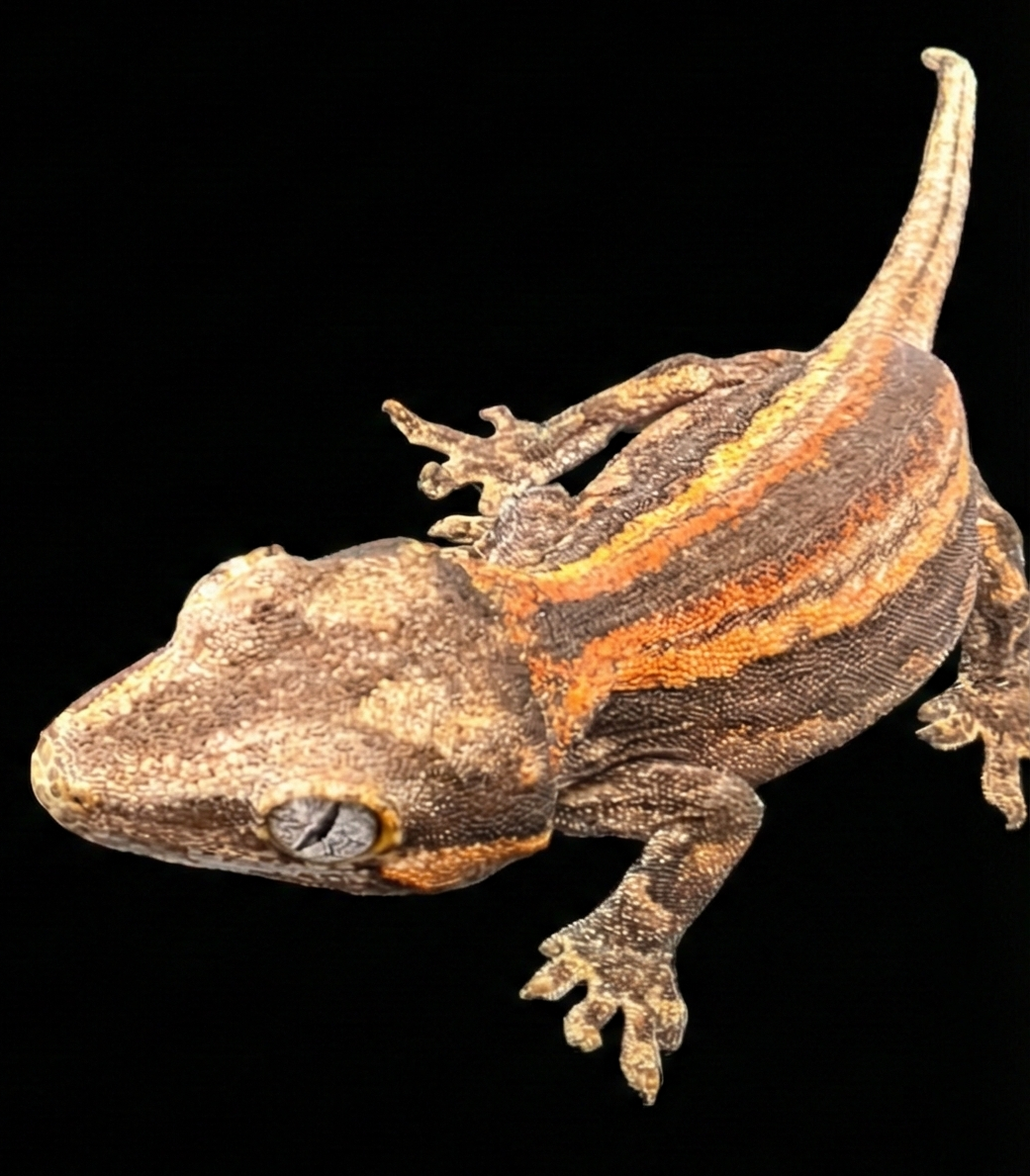 Vibrant Orange Stripe Baby | High Contrast Dark Base | (Unsexed)