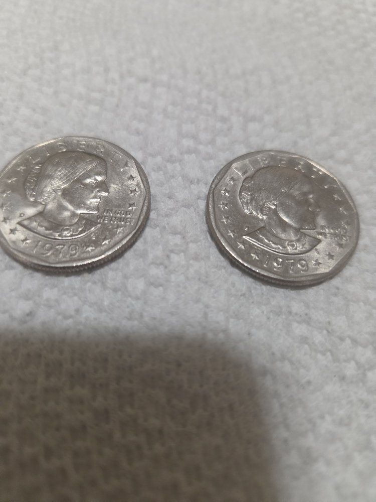 Susan b Antony dollars 2 coins