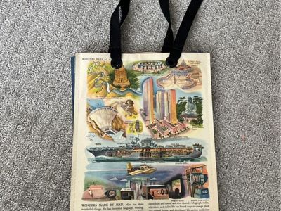 Book Page Tote Bag