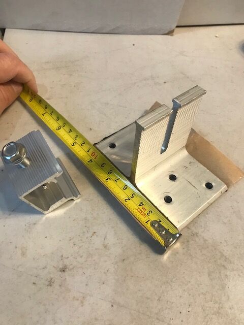 Solar panel mounting brackets aluminum