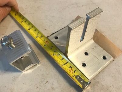 Solar panel mounting brackets aluminum