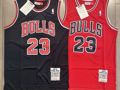 Michael Jordan Jersey (New) Chicago Bulls Red or Black