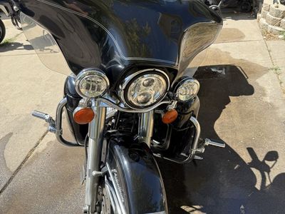 Black 2004 Harley Electra glide