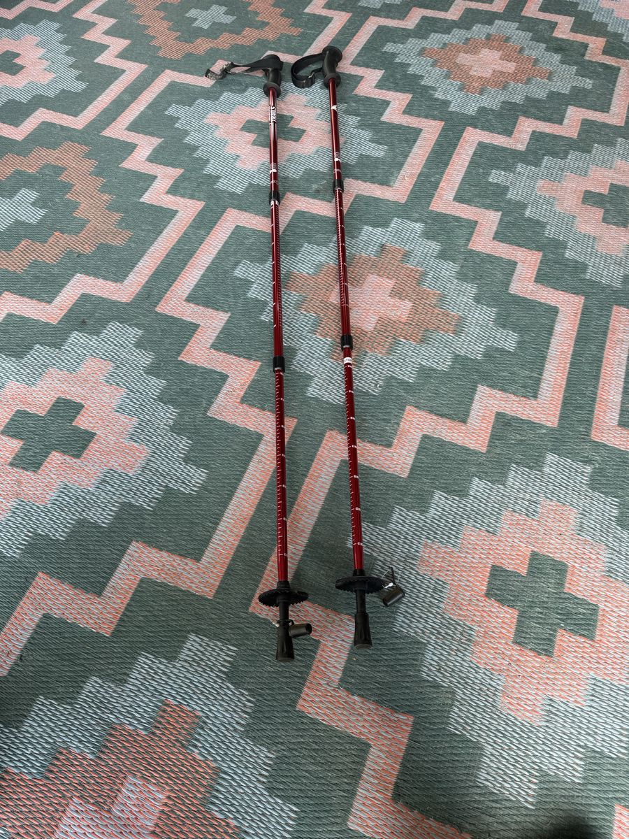 Pacific Crest Mountain Stick Trekking Poles Red
