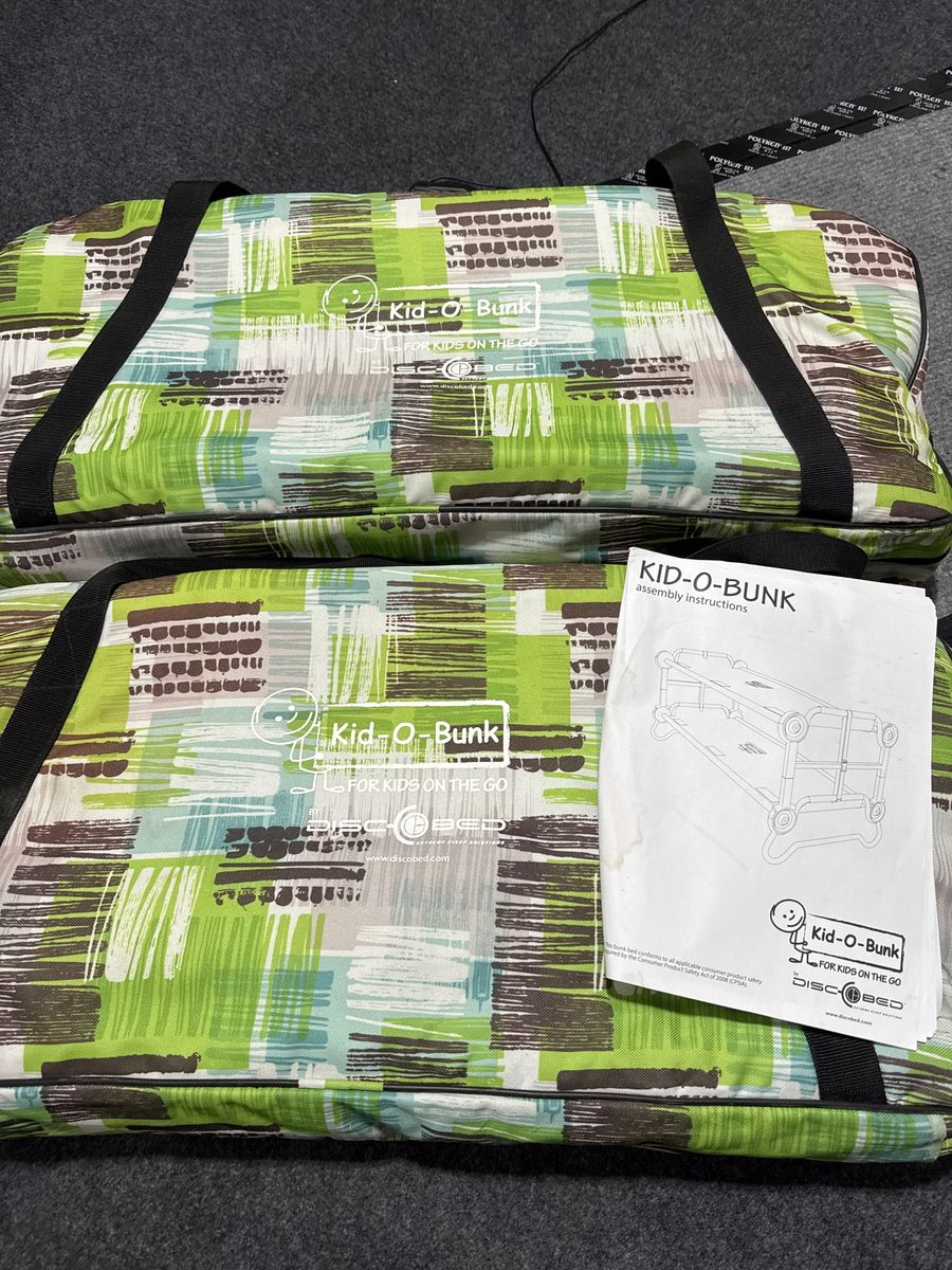 Kids Portable Bunk Bed Camping Cot