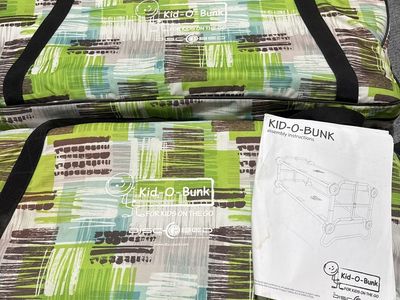 Kids Portable Bunk Bed Camping Cot