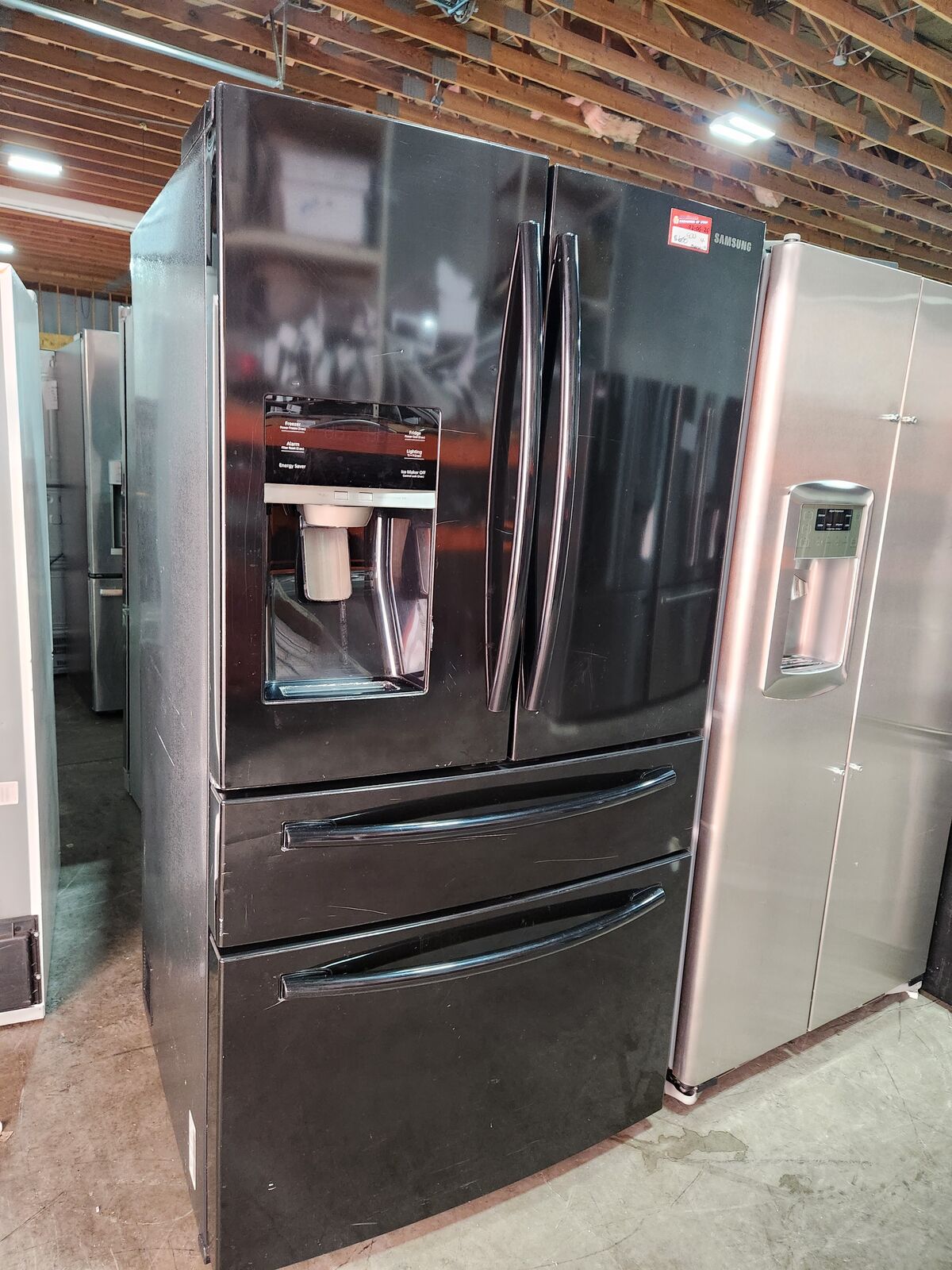 NICE SAMSUNG GLOSSY 4 DOOR FRENCHDOOR FRIDGE! W-WARRANTY