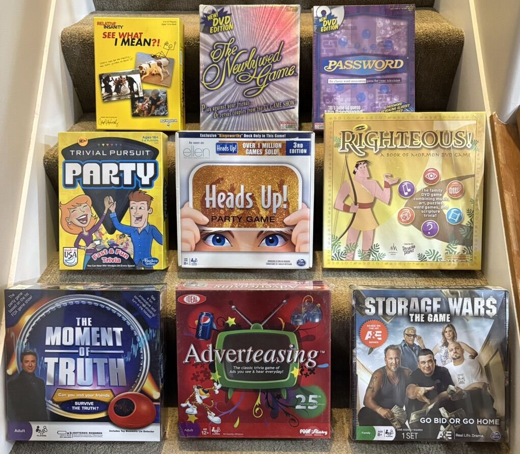New Sealed Board Games $5 Each