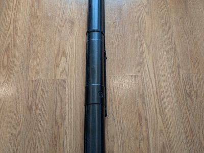 Adjustable Black Plastic Document Poster Art Storage Tube with Shoulder Strap