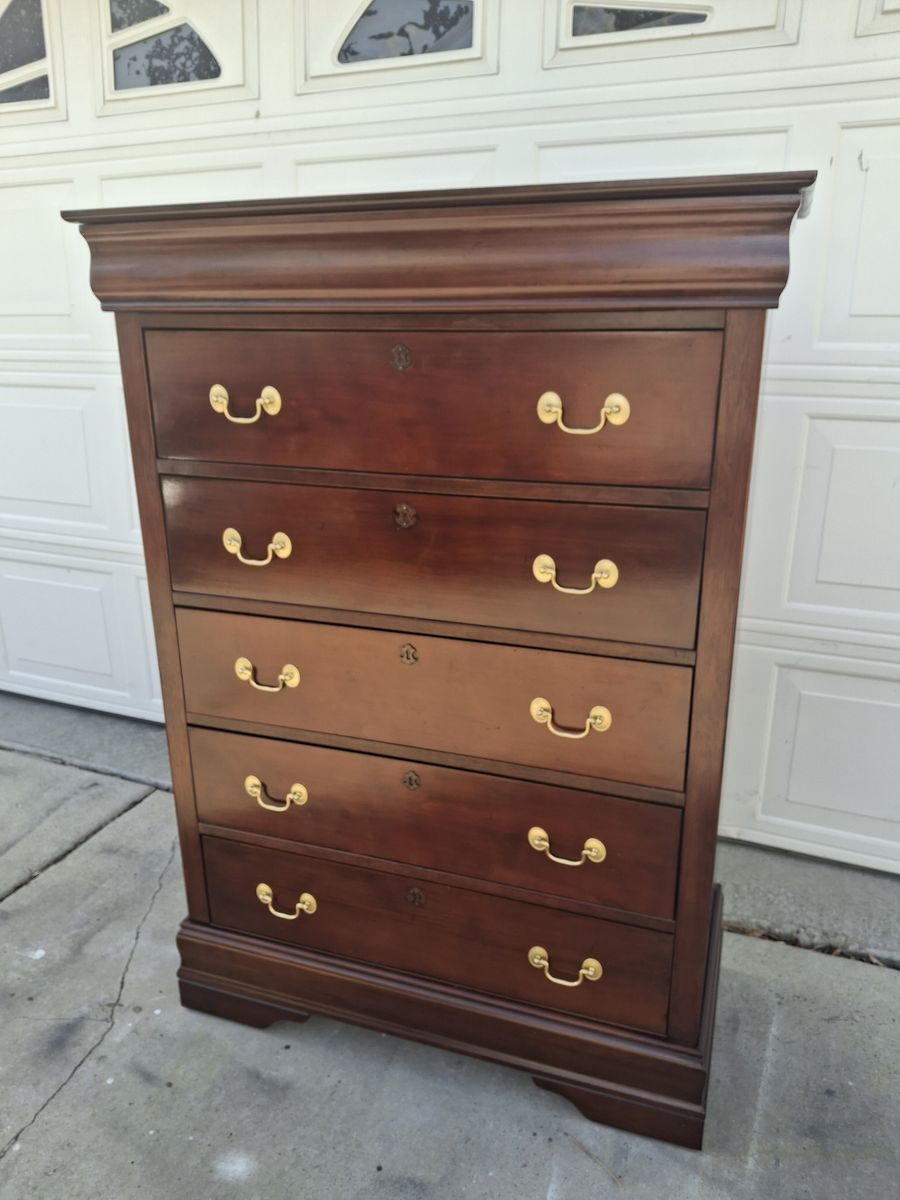 extra tall pine wood 6 drawers dresser/linda