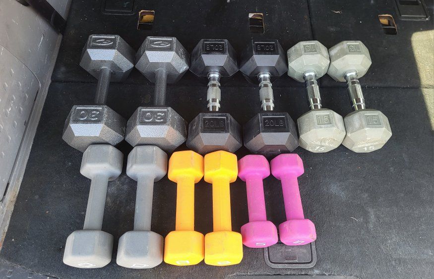 dumbbells 176 pounds