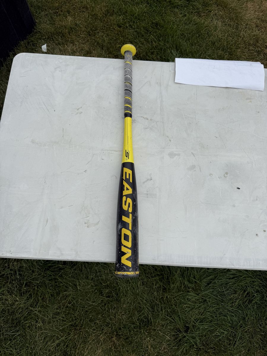 Easton S3 Youth Baseball Bat 26 inch Black Yellow Tee Ball Bat