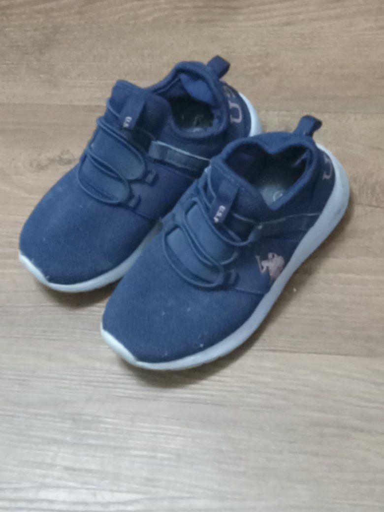 U.S. Polo Assn. Navy Blue Slip-On Sneakers Kids Size 11