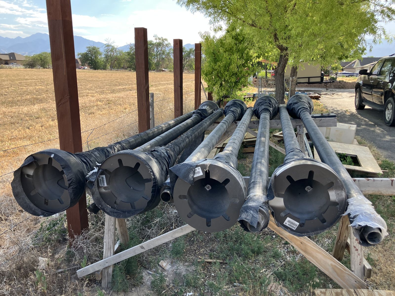 Eight Light poles BRAND NEW and LED Lamps