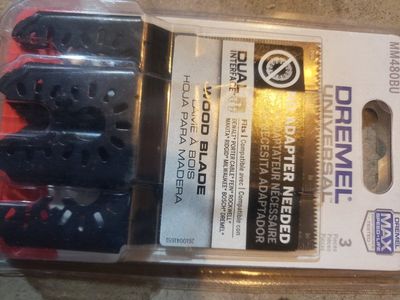 Dremel MM480BU Universal Wood Blade Multi-Tool Oscillating Saw Blades - 3 Pack, $10 each