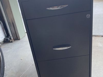 Free mini fridge and filing cabinet