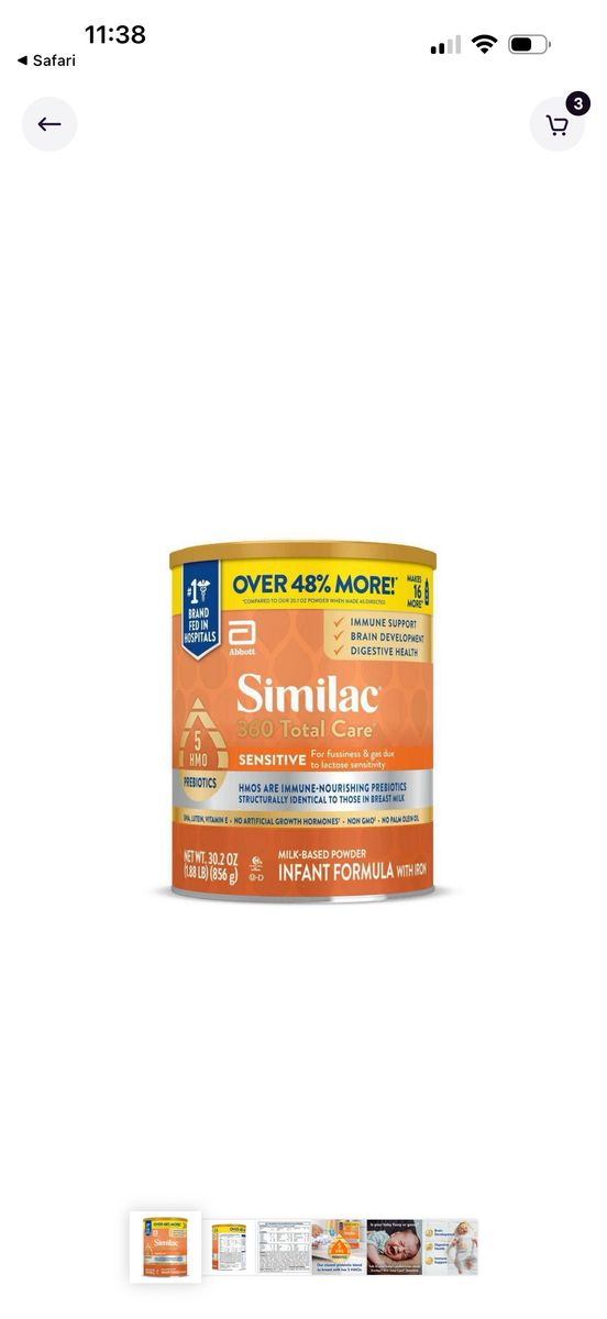 Similac 360 Sensitive Unopened!