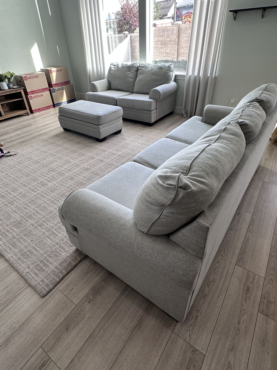 Couch, Loveseat, Big Chair And Ottoman