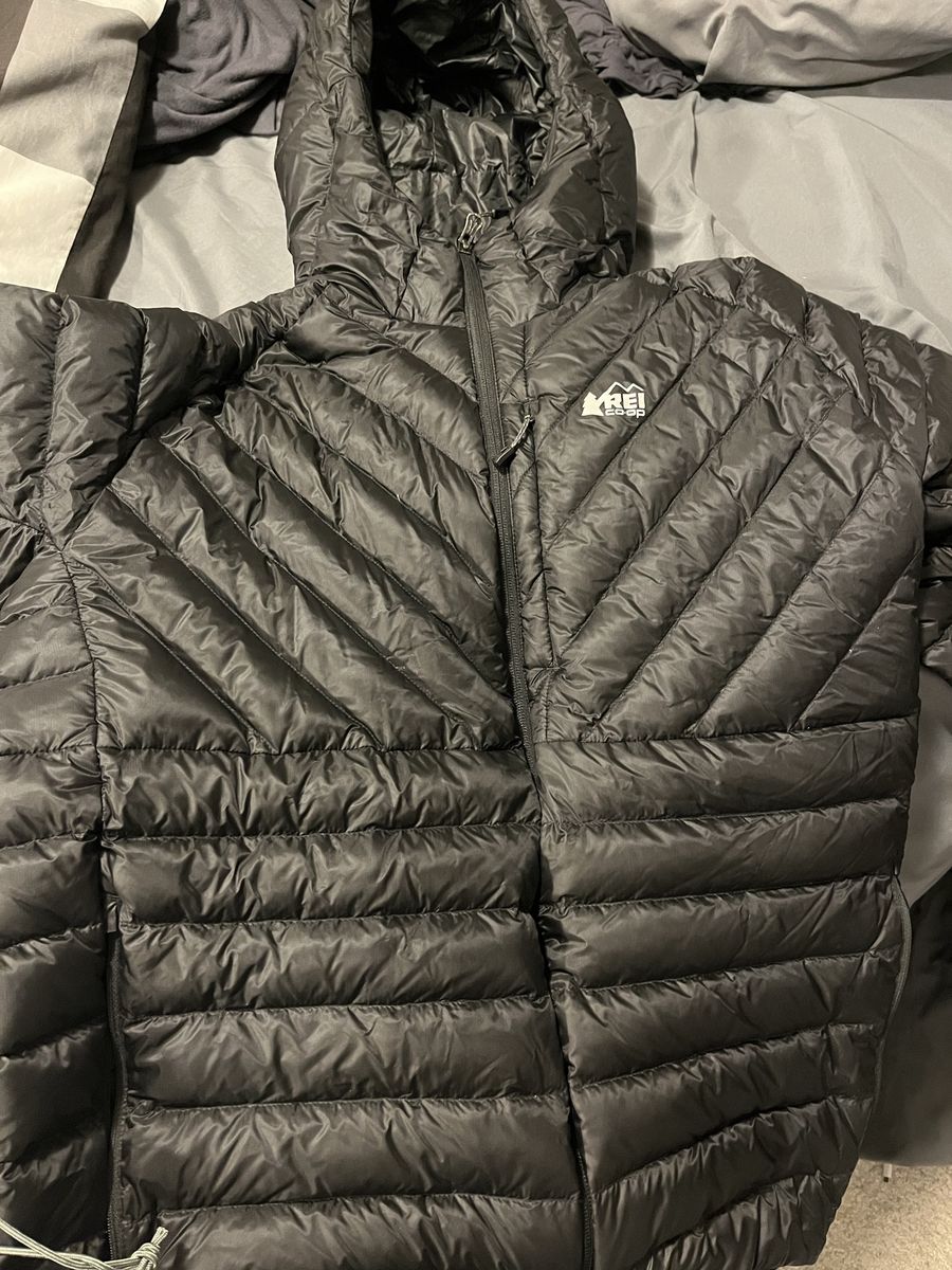 REI Co-op Men's Magma 850 Down Hoodie Jacket Black XL