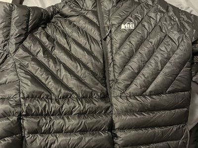 REI Co-op Men's Magma 850 Down Hoodie Jacket Black XL