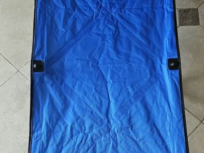 Regalo My Cot Portable Toddler Bed, Royal Blue, 48" L x 24.5" W, Steel Frame, 75lb Limit