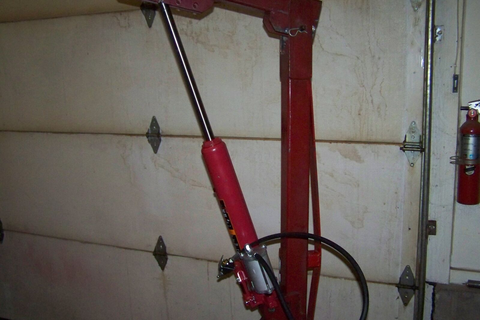 8 Ton Air/Hydraulic Long Ram for Engine Hoist/Cherry Picker/Shop Crane