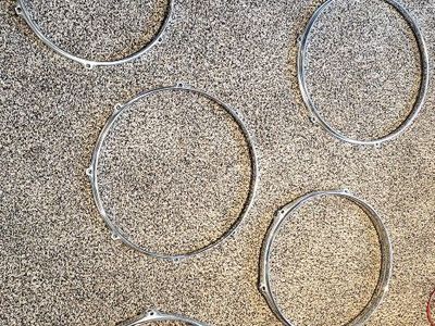 Chrome Drum Hoops triple flange