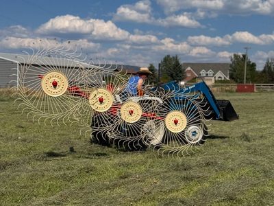 4 wheel hay rake