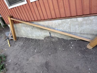 Solid Oak Wood Banister, including balusters, rail, hardware