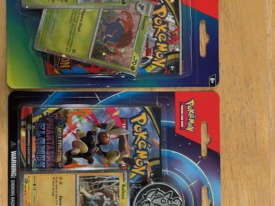 Pokemon TCG Sealed Blisters: Vileplume & Raikou Promos w/ Booster Packs & Coins