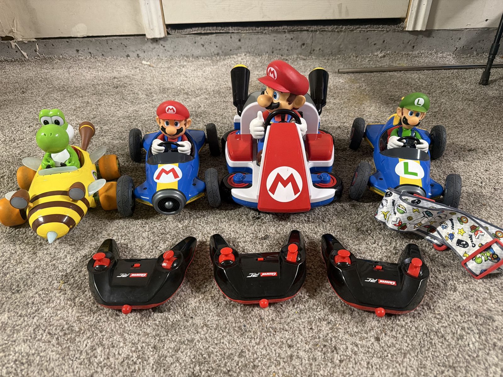 Mario cart Luigi race car with remote control