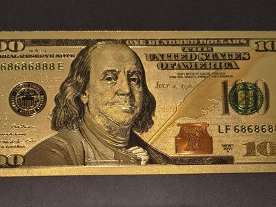 Gold Foil 24K Plated $100 Bill Replica - Collectible Benjamin Franklin Novelty Note