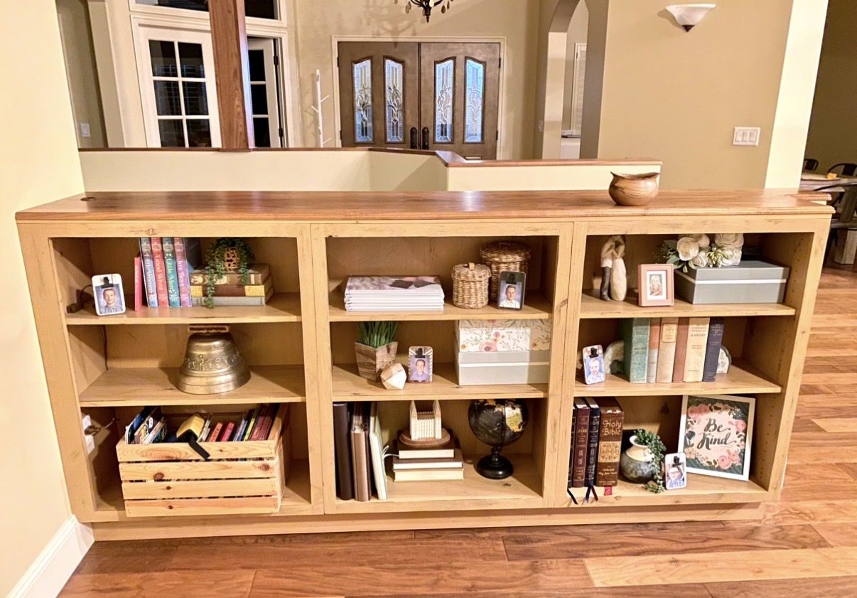 Built in bookshelf