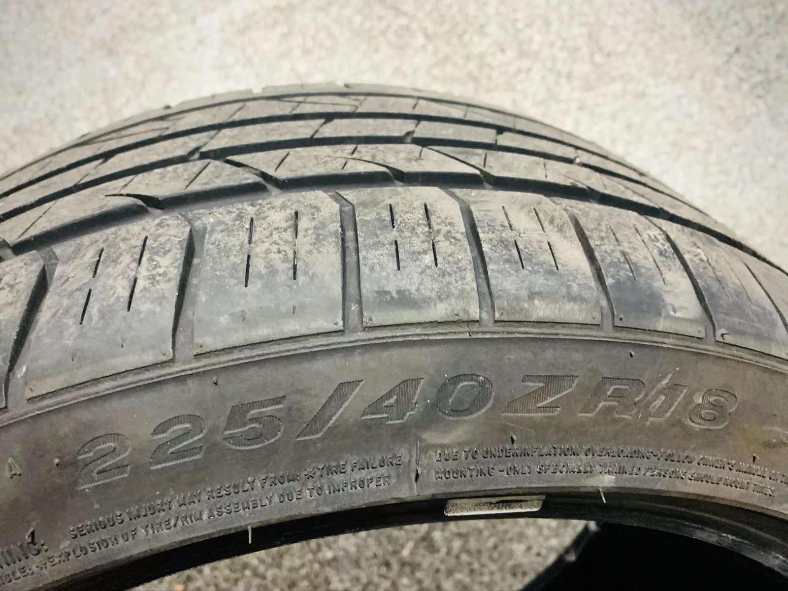 (4) Viento 18" Tires | 225 40 18