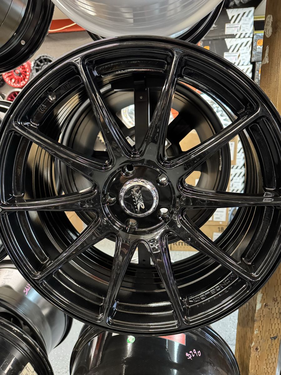 XXR 527R 19x8.5 Black brand new set of 4 wheels lug pattern 5x 4.5 +35 Offset