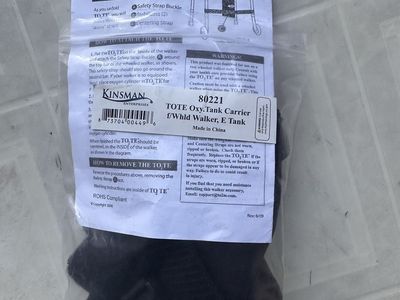 Oxygen Tank Bag For A Walker
