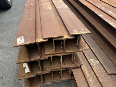 JUST ARRIVED!! Surplus Steel Wide Flange Beam 6" x 15# x 50' lengths - $569.95 each