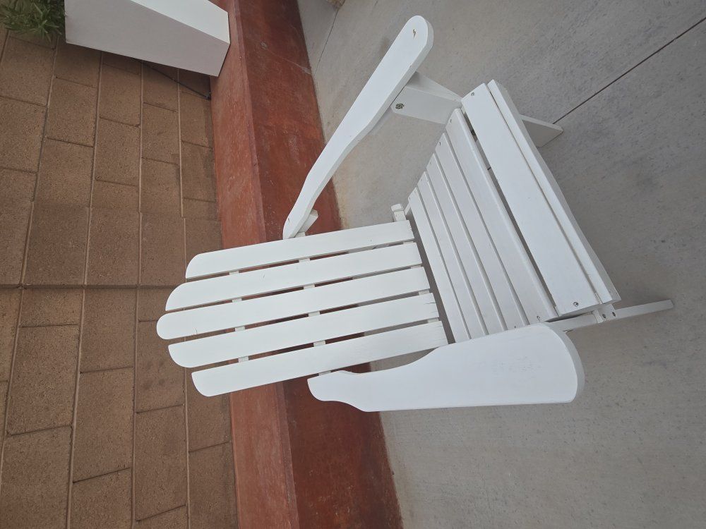 White Wood Adirondack Chairs