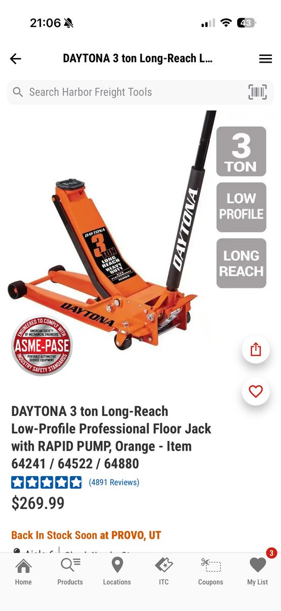 3 Ton Jack And Jack Stands