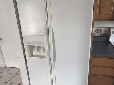 White Side-by-side Whirlpool Fridge